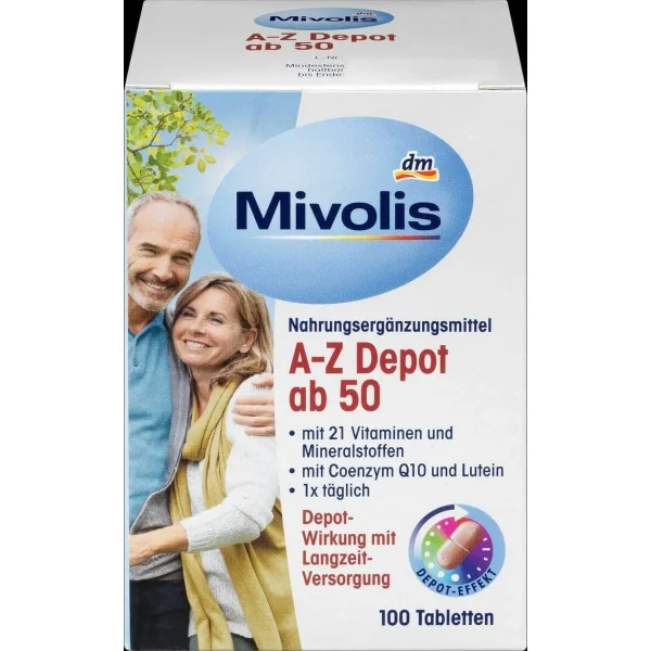 Вітаміни DAS gesunde PLUS az depot ad 50 в таблетках 100шт - 1