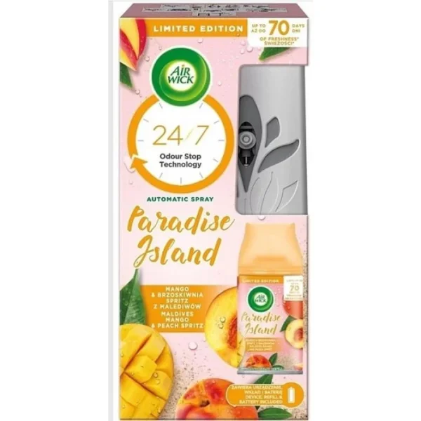 Автоматичний аерозольний освіжувач повітря Air Wick Freshmatic Paradise Island 250мл - 1