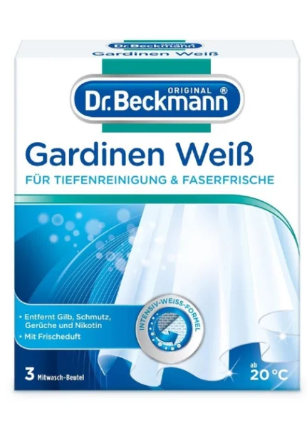 Відбілювач для штор та гардин Dr. Beckmann Gardinen Weiss 120г - 1
