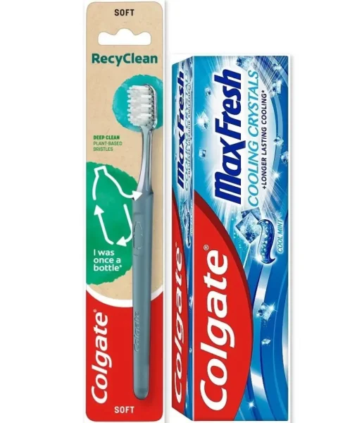 Набір зубна паста плюс щітка Colgate MaxFresh Cooling Crystals освіжаюча мята 75мл - 1