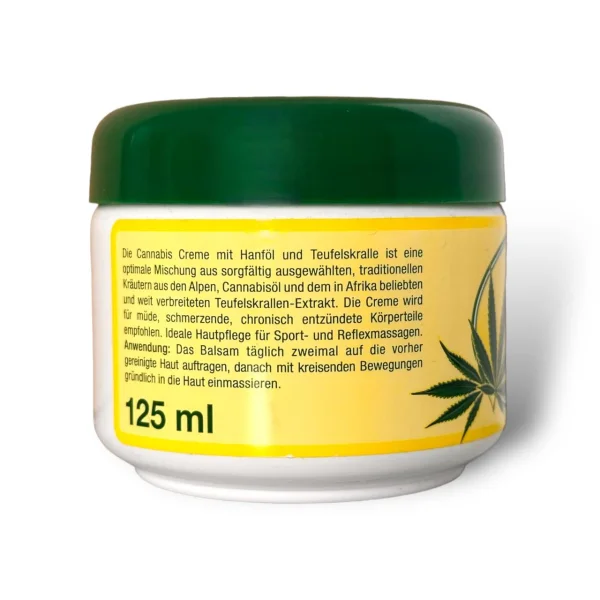 Крем з конопляною олією та Кігтем диявола Bio-Vital Cannabis Creame devils claw 125мл - 2