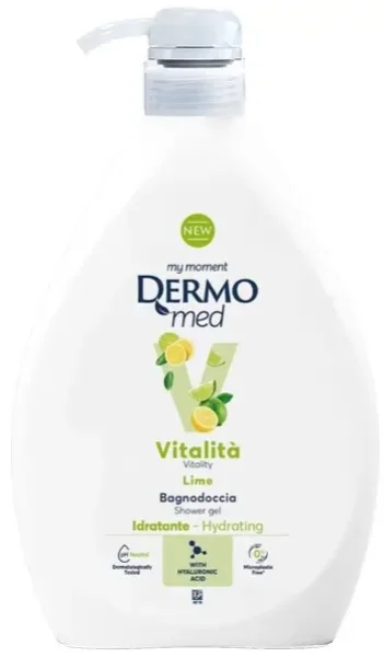 Гель для душа DermoMed Shower Gel Vitalita Lime лайм та лимон 1000мл - 1