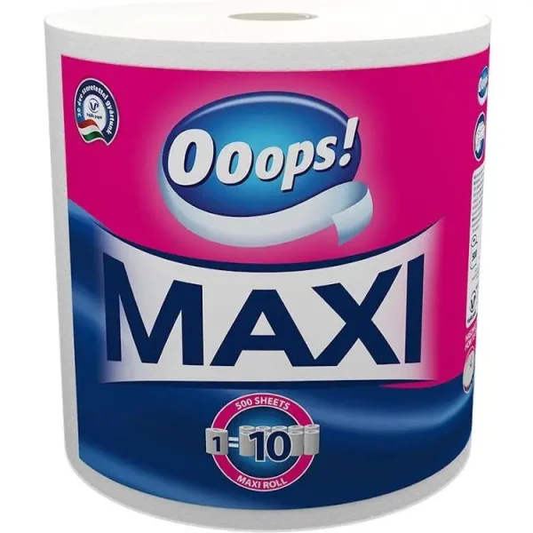 Рушники паперові Ooops Maxi Максі двошарові 1шт - 1