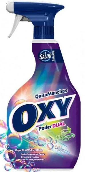 Відбілювач кисневий La Salud Oxy Quita Manchas Poder DUAL без хлору спрей 750мл - 1