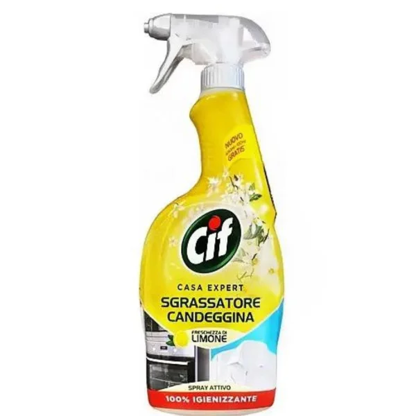 Універсальний знежирювач спрей Cif Casa Expert Sgrassatore Con Candeggina di Limone Лимон 750мл - 1