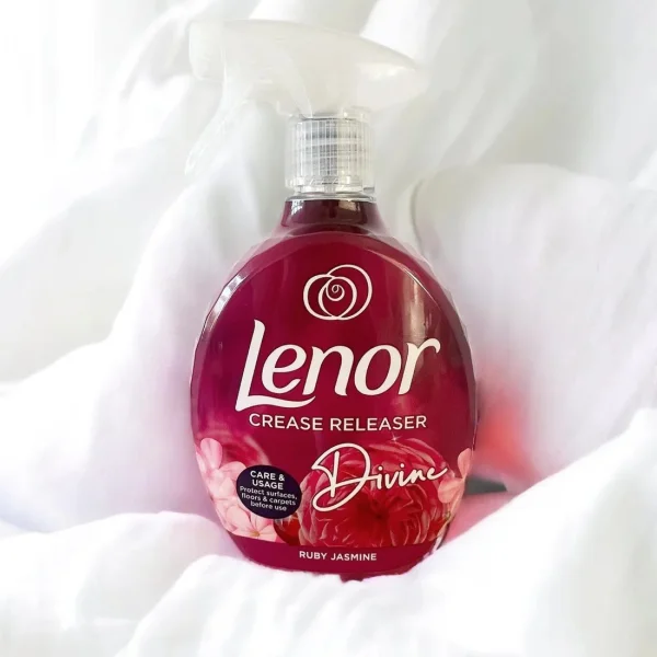 Спрей для розгладження складок на одязі Lenor Crease Releaser Ruby Jasmine рубіновий жасмін 500мл - 1