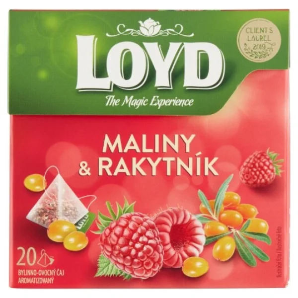 Чай в пірамідках фруктовий Loyd the Magic Experience Maliny&Rakytnik Малина Обліпиха 20шт 40г - 1