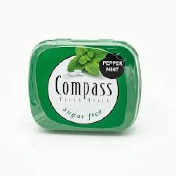 Льодяники без цукру Compass Fresh mints Pepper Mint цукерки Мята 14г - 2