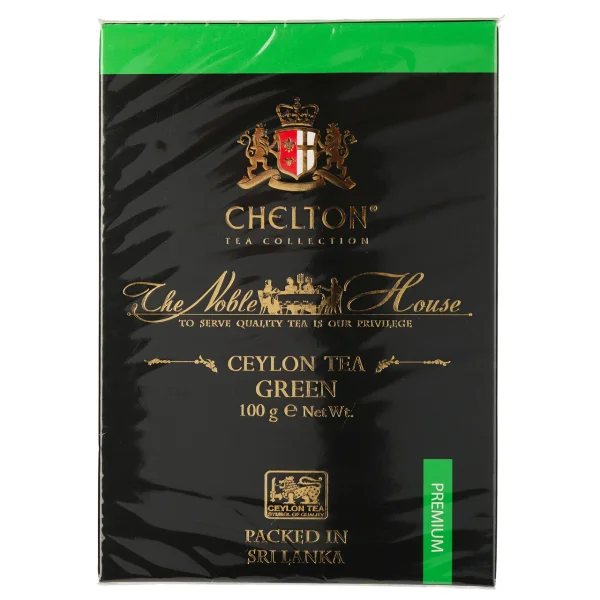 Чай зелений 100% Chelton Premium Noble House Ceylon Tea Green листовий 100г - 1