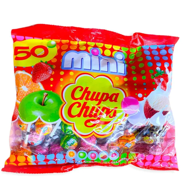 Карамель на палочках Набір Chupa Chups mini 50шт чупа чупс міні асорті 300г - 2