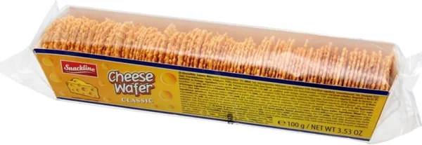 Чіпси вафлі сирні Snackline Cheese Wafer Classic класичні 100г - 1