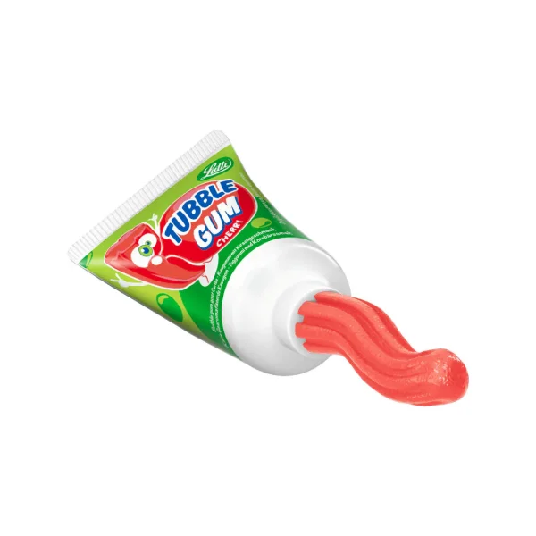Жуйка рідка в тюбику Lutti Tubble Gum Cherry Стигла Вишня червона 33г - 1
