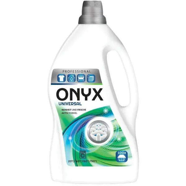 Гель для прання Універсальний Onyx Universal Professional Clean&Fresh Active Formula Volwaschmittel Онікс безфосфатний 100прань 4л - 2