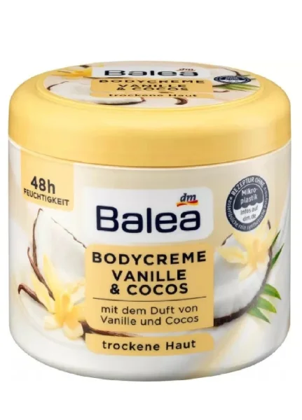 Крем зволожувальний для тіла Balea Exotische Vanille&Cocos Ваніль та кокос 500ml - 1