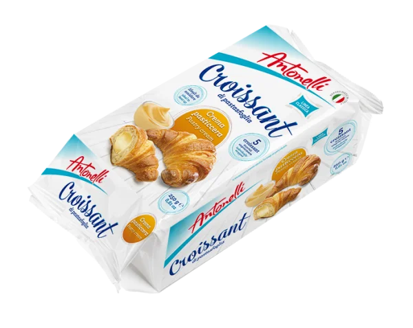 Круасан з листового тіста Antonelli Croissant Pastry Cream 5шт заварний вершковий крем 250г - 1