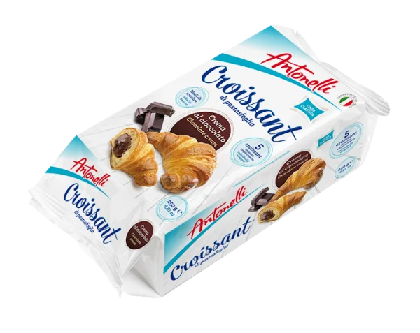 Круасан з листового тіста Antonelli Croissant Classic Chocolate Cream 5шт з шоколадним кремом 250г - 1