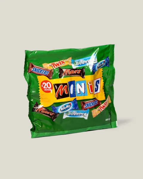 Набір шоколадних батончиків Mars Minis Mix Pack Chocolate 20ш Мініс Мікс асорті 400г - 2