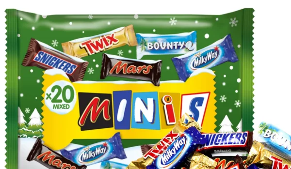 Набір шоколадних батончиків Mars Minis Mix Pack Chocolate 20ш Мініс Мікс асорті 400г - 3