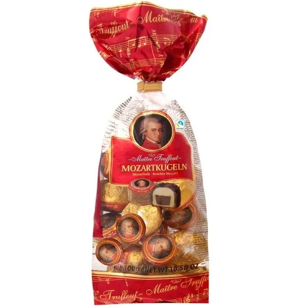 Цукерки Maitre Truffout Mozart Kugeln Mozartballs з марципаном 300г - 2