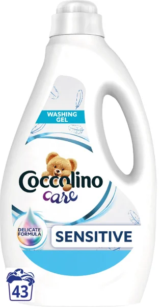 Гель для Делікатного прання універсальний Coccolino Care Sensitive для кольорової та білої білизни 1720мл - 1