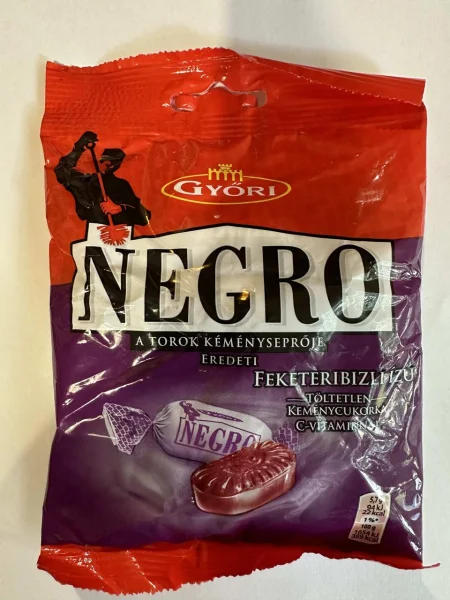 Льодяники Gyori Negro Негро Чорна смородина 79г - 1