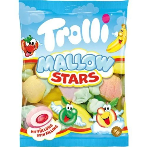 Зефір Trolli Mallow Stars Marshmallow маршмелоу у формі іграшкових фруктів 150г - 2