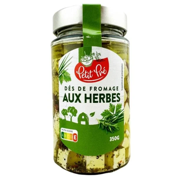 Сир фета Petit Pre Des de Fromage aux Herbes з травами 350г - 1