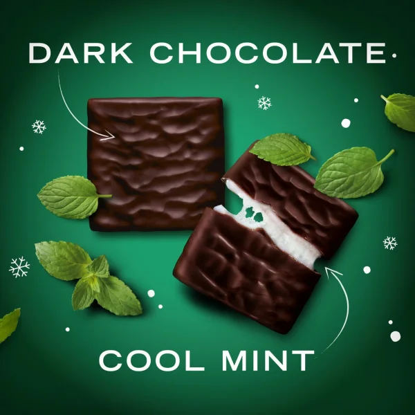 Шоколад чорний з Мятним кремом Nestle After Eight Mint Chocolate Thins Delightfully minty пластинки 30шт 200г - 3