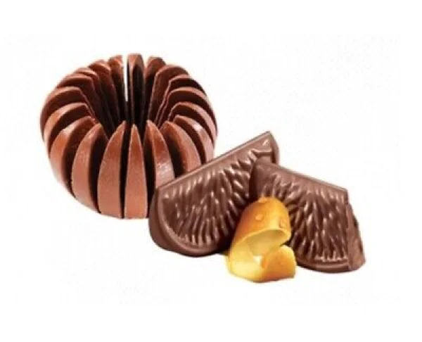 Шоколад у формі Апельсина чорний з апельсиновою Цедрою Terrys Chocolate Orange Peel Dark темний 145г - 2