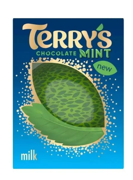 Шоколад у формі Апельсина молочний Terrys Chocolate Orange Mint з Мятою 147г - 1
