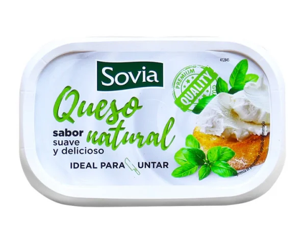 Крем сир для бутербродів Sovia Queso natural паста для намащування 300г - 1