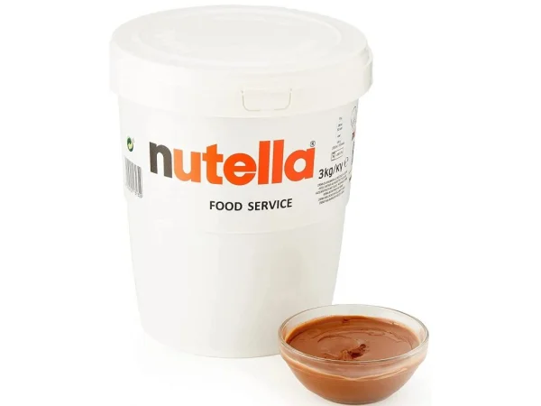 Шоколадна паста Велика Nutella Chocolate Food Service Divizia Horeca Big Pack with hazelnut з Лісовими горіхами Біг пак 3кг - 2