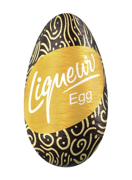 Шоколадне яйце без підвіски Figaro Liqueur Egg Фігаро яєчний смак з лікером 27г - 2