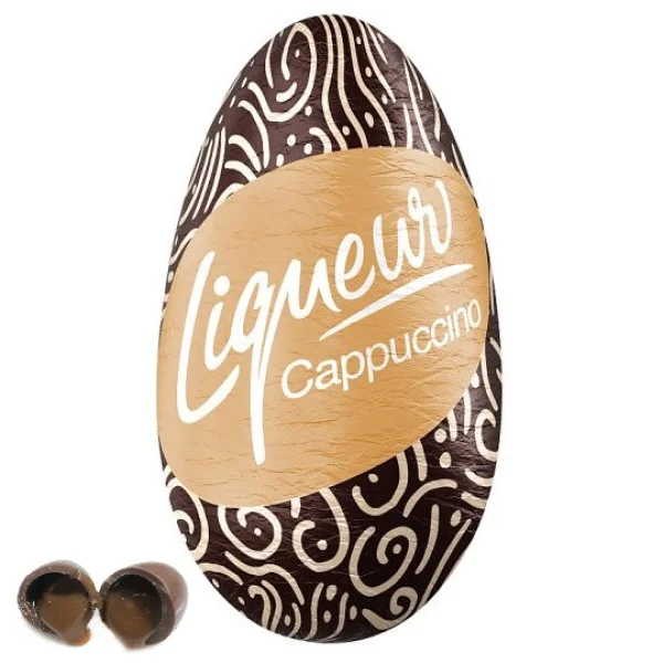 Шоколадне яйце без підвіски Figaro Liqueur Cappuchino Фігаро Капучіно з лікером 27г - 1