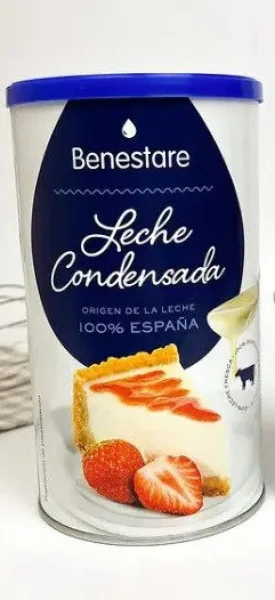 Згущене молоко Benestare Leche Condensada Desnatada незбиране 8 відсоткове 1000г - 2