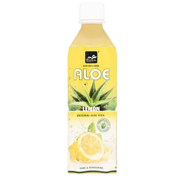 Напій негазований освіжаючий з Алое Вера Tropical Aloe Vera Drink Lemon з лимонним соком 500мл - 1