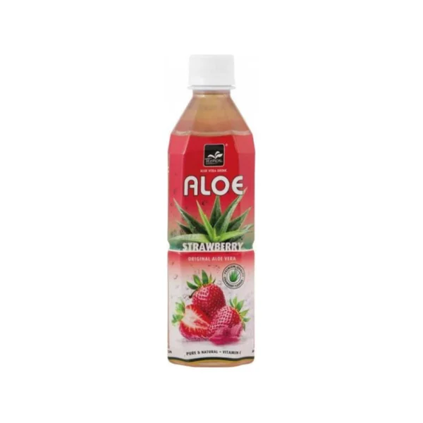 Напій негазований освіжаючий з Алое Вера Tropical Aloe Vera Drink Strawberry з соком Полуниці 500мл - 1