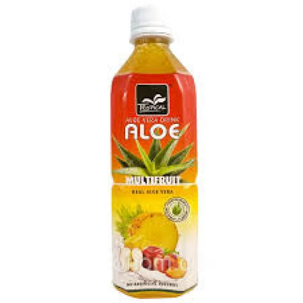 Напій негазований освіжаючий з Алое Вера Tropical Aloe Vera Drink Multifruit з соком Тропічних фруктів 500мл - 1