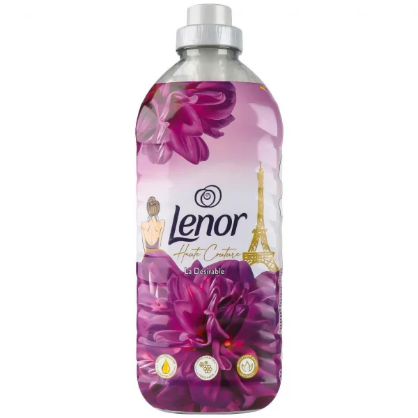 Кондиціонер для білизни з ефірними оліями Парфумований Lenor Haute Couture La Desirable Висока мода від кутюр Жаданий 1200мл - 1