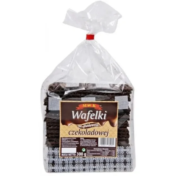Вафлі глазуровані M&K Wafelky Czecoladowej шоколадні 300г - 1