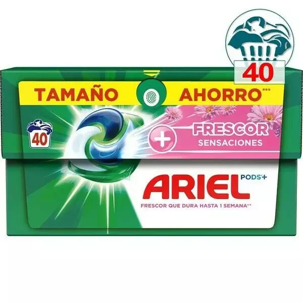 Капсули для прання універсальні Ariel pods Frescor Sensaciones 4х-компонентні капсули 40шт Свіжі відчуття 880г - 1