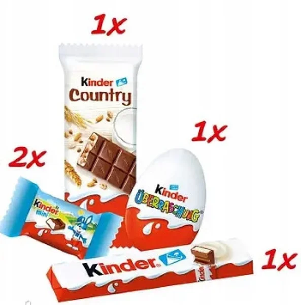Набір Подарунок новорічний Будиночок Kinder Mini Mix House Кіндер міні мікс Санта 76г - 3
