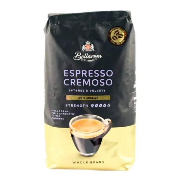 Кава в зернах Bellarom Espresso Cremoso Intense&Velvety Інтенсивна і оксамитова 100 арабіка 1кг - 1