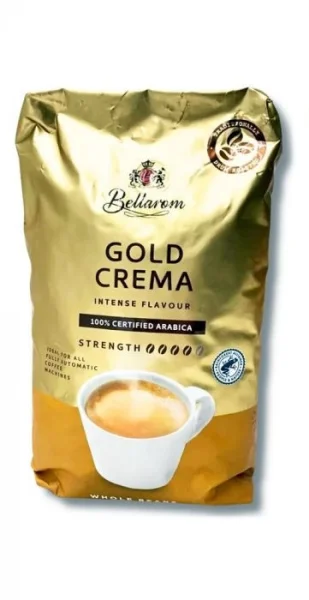 Кава в зернах Bellarom Gold Crema Intense Flavour 100 арабіка інтенсивний смак 1кг - 1