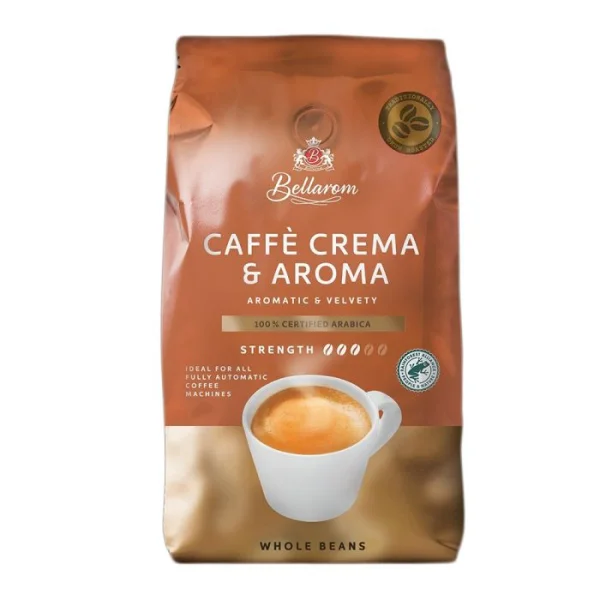 Кава в зернах Bellarom caffe Crema&Aroma Aromatic&Velvety ароматна та оксамитова 100 арабіка 1кг - 1