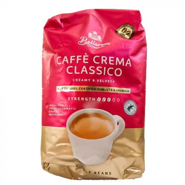 Кава в зернах Bellarom caffe Crema Classico Creamy&Velvety Mix кремова та оксамитова мікс робусти та 100 арабіки 1кг - 1