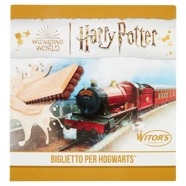 Батончик з Білим шоколадом та печивом з какао Witor's Harry Potter Biglietto Per Hogwarts Білет на поїзд у Хогвардс 6шт 126г - 1