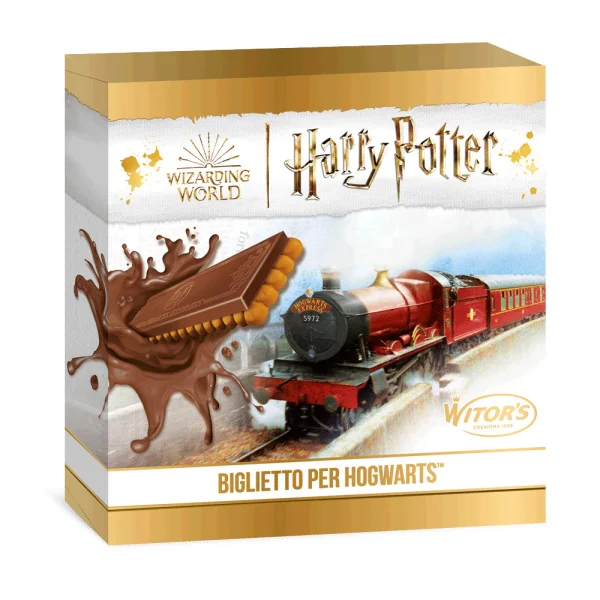 Батончик з Чорним шоколадом та печивом з какао Witor's Harry Potter Biglietto Per Hogwarts Білет на поїзд у Хогвардс 6шт 126г - 1