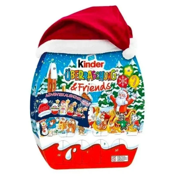 Набір Подарунок Новорічний Квест Адвент календар Kinder Quest Advent Calendar Surprise&Friends Шоколадні цукерки Дитячий 370г - 2