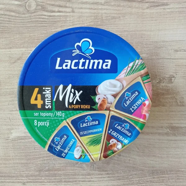 Сир плавлений трикутник Мікс Lactima Mix 4 Smaki pory roku чотири смаки Пори року 8шт 140г - 1